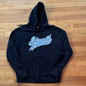 Staple Black Hoodie with Blue Graphic
